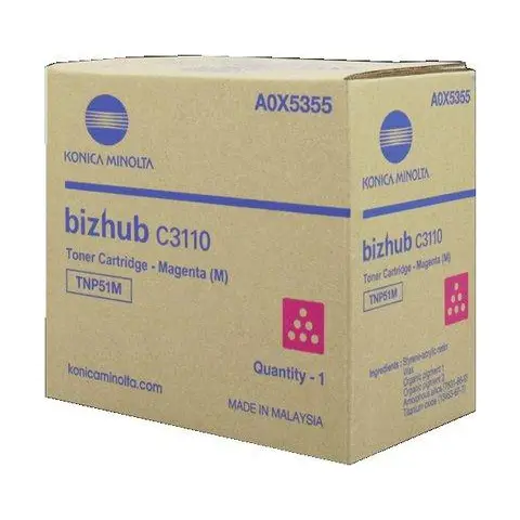 Toner Minolta TNP51M / A0X5355 Magenta do drukarek (Oryginalny) [5k]
